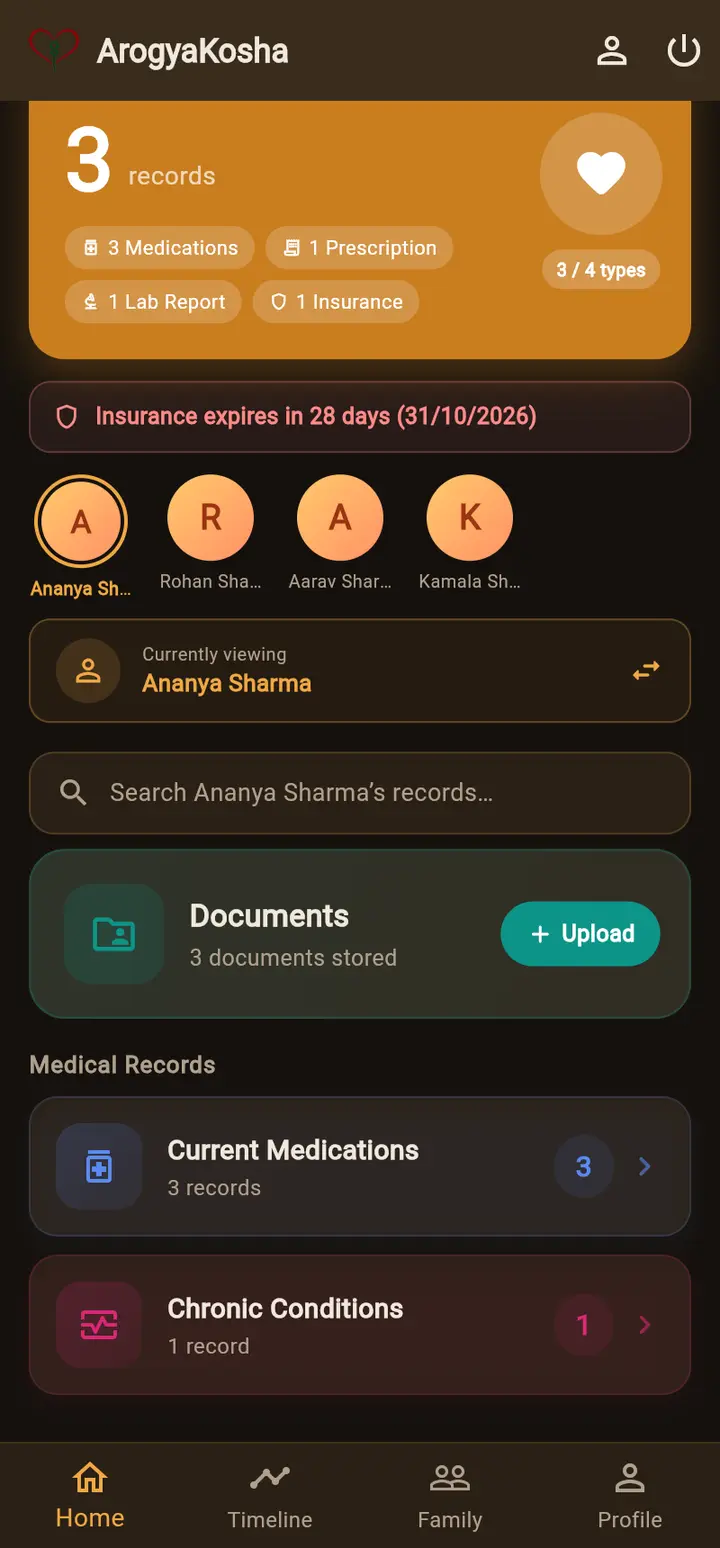 Android Home, scrolled