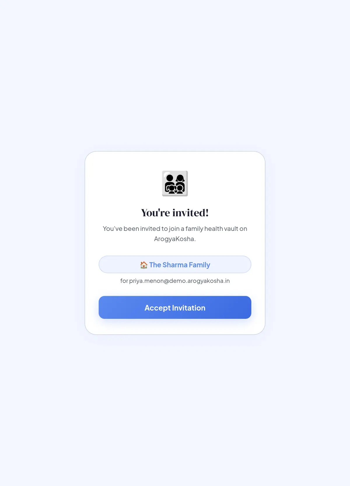 You're invited! join page